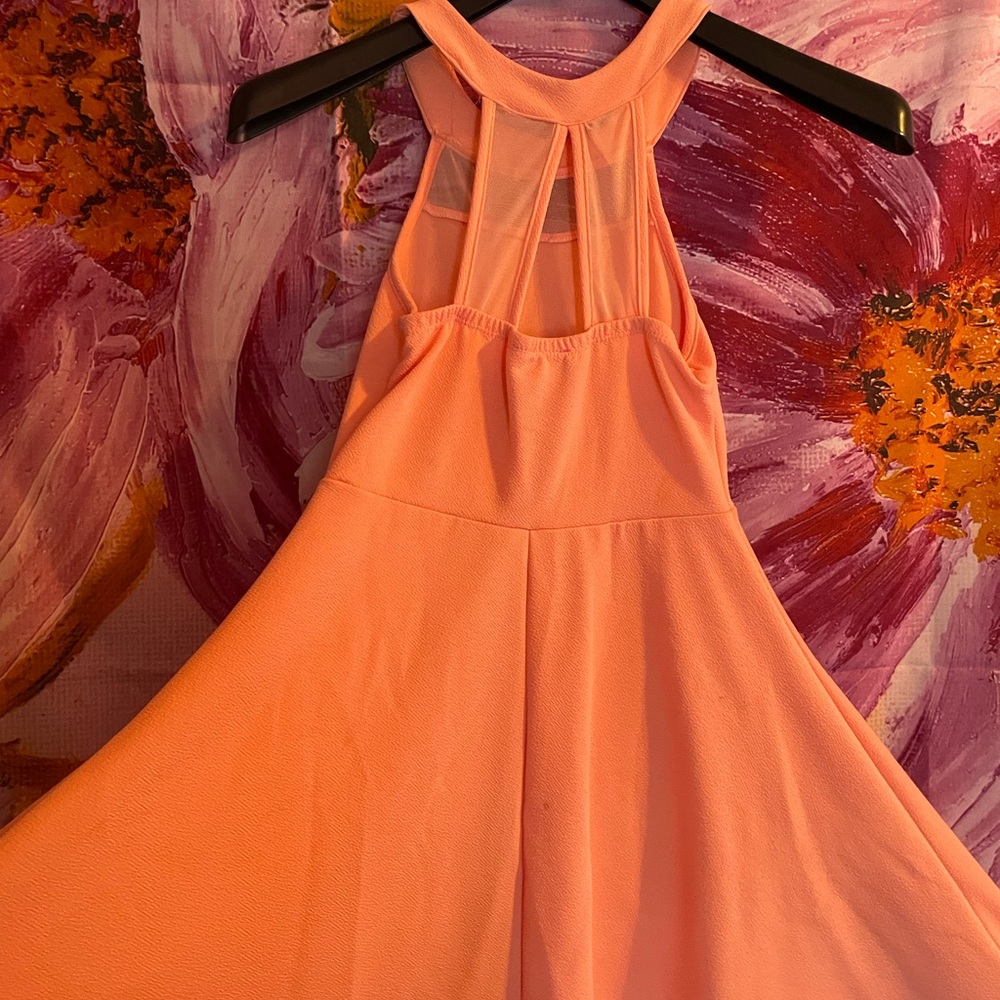 Peach summer dress